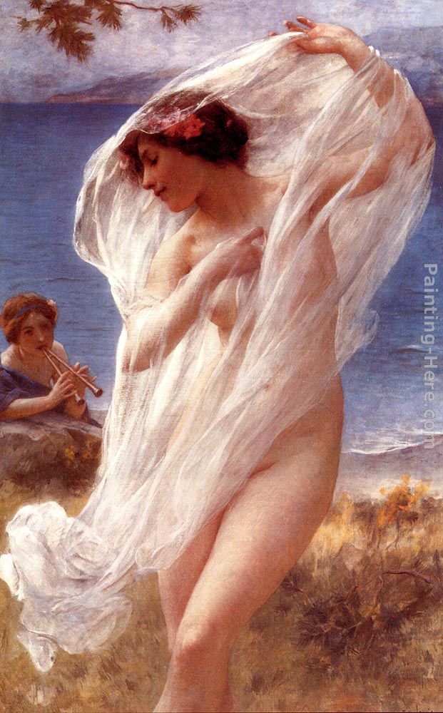 A Dance By The Sea painting - Charles Amable Lenoir A Dance By The Sea art painting